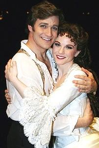 Photo Op - Phantom 8,000th Performance - Michael Shawn Lewis - Jennifer Hope Wills