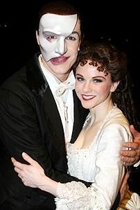 Photo Op - Phantom 8,000th Performance - Howard McGillin - Jennifer Hope Wills