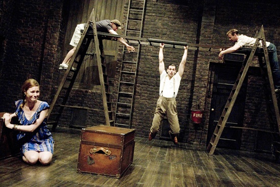 Backstage 39 Steps – Kate MacCluggage – John Behlmann – Cameron Folmar – Jamie Jackson – 1
