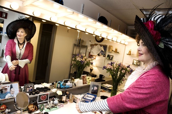 Cherry Jones backstage at Mrs. Warren’s Profession – Cherry Jones