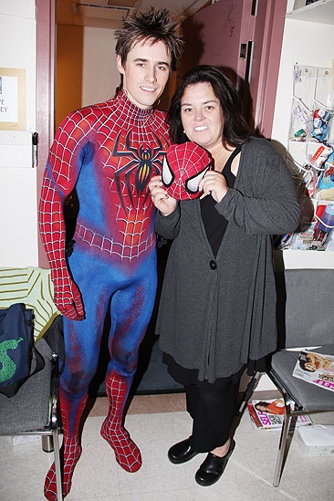 Rosie O’Donnell Visits Spider-Man, Turn off the Dark – Reeve Carney – Rosie O’Donnell
