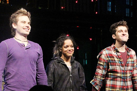 Opening night of <i>Rent</i> - Matt Shingledecker – Arianda Fernandez – Adam Chanler-Berat