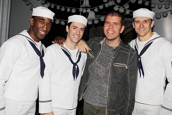 Perez Hilton at <i>Anything Goes</i> - Anthony Wayne – Clyde Alves – Perez Hilton – Adam Perry 