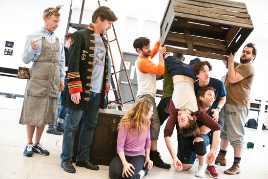 Peter and the Starcatcher Rehearsal – Adam Chanler-Berat Box Toss