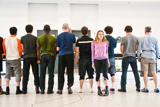 Peter and the Starcatcher Rehearsal - Celia Keenan-Bolger – The Boys’ backs