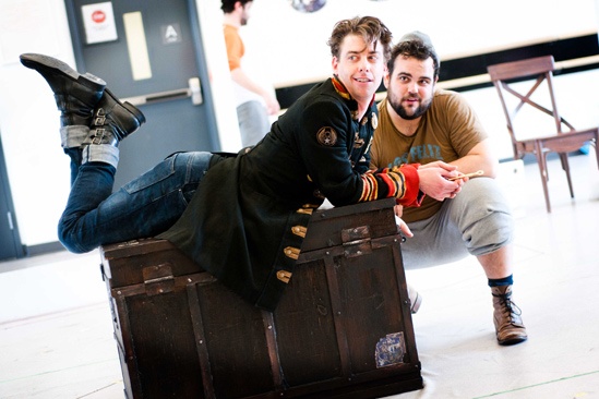 Peter and the Starcatcher Rehearsal – Christian Borle – Greg Hildreth