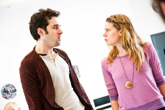 Peter and the Starcatcher Rehearsal – Adam Chanler-Berat – Celia Keenan-Bolger