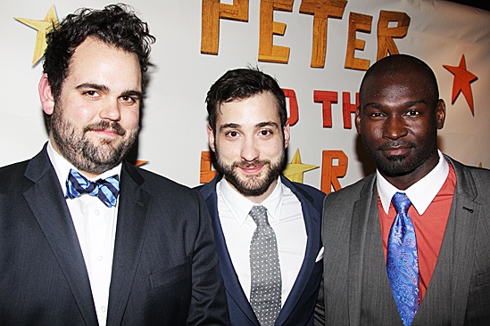 Peter and the Starcatcher Opening Night – Greg Hildreth – Teddy Bergman – Isaiah Johnson
