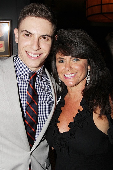 Dogfight Opening Night – Derek Klena and his mom 