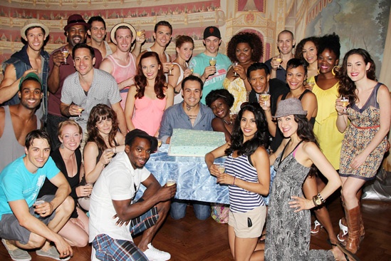 Ghost Celebrates 100 Broadway Shows – the cast of Ghost