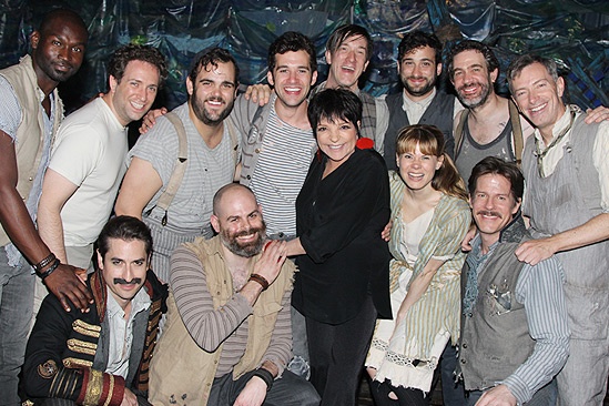 Liza Minnelli and more at Peter and the Starcatcher – Liza Minnelli – the cast of Peter and the Starcatcher 