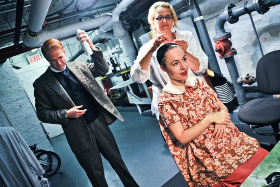 Backstage at Clybourne Park – Brendan Griffin – Sarah Goldberg  - Pat Marcus