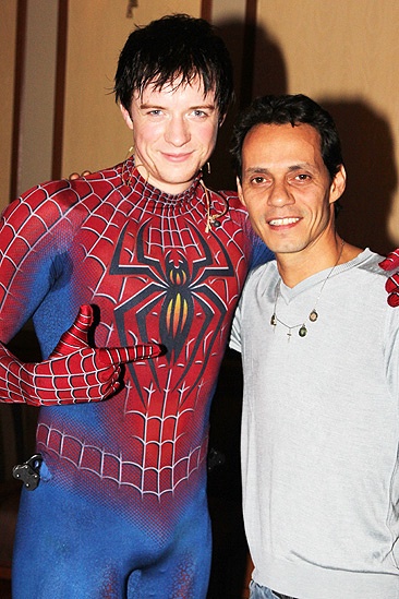 Spider-Man Turn Off The Dark – Marc Anthony Visit – Matthew James Thomas – Marc Anthony