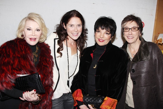 The Performers – preview opening – Joan Rivers – Amanda Lipitz – Liza Minnelli – Robyn Goodman