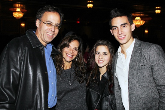 Carly Rose Sonenclar visits 'Spider-Man' - Bob Sonenclar - Terri Sonenclar - Carly Rose Sonenclar - Russell Sonenclar 
