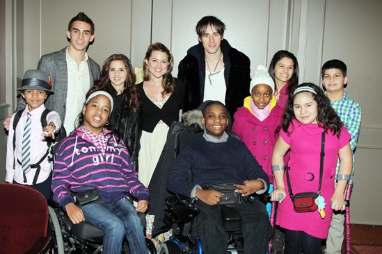 Carly Rose Sonenclar visits 'Spider-Man' - Carly Rose Sonenclar - Rebecca Faulkenberry - Reeve Carney 