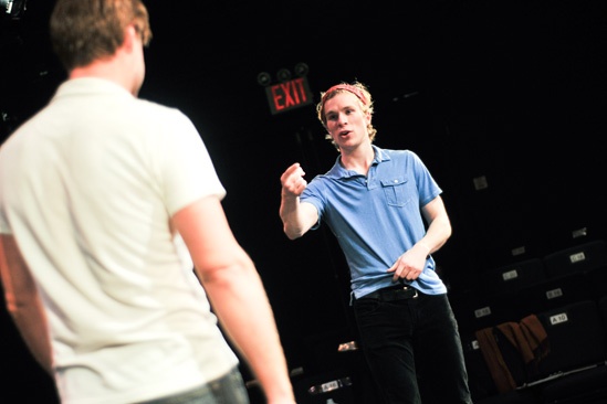 Hit the Wall Rehearsal-Nick Bailey- Sean Allan Krill