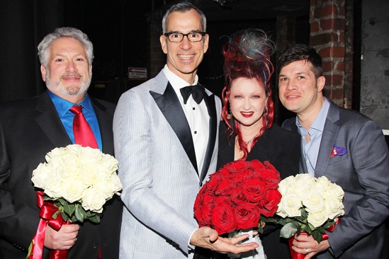 Kinky Boots Opening- Harvey Fierstein- Jerry Mitchell- Cyndi Lauper- Stephen Oremus