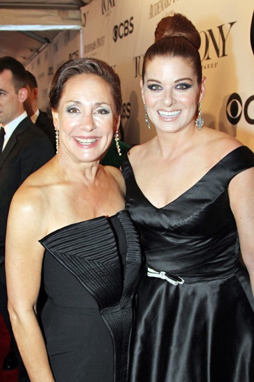 Tony Red Carpet- Laurie Metcalf- Debra Messing