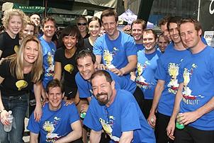 Photo Op - Broadway in Bryant Park 07-26-07 -  Spamalot cast backstage