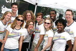 Photo Op - Broadway in Bryant Park 07-26-07 - Xanadu cast backstage