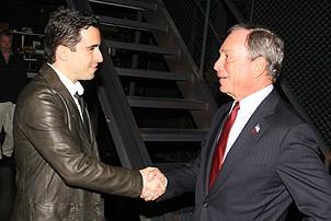 Photo Op - Mayor Bloomberg at Jersey Boys - John Lloyd Young - Michael Bloomberg - 1