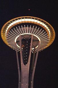 Photo Op - Young Frankenstein opens in Seattle - Space Needle