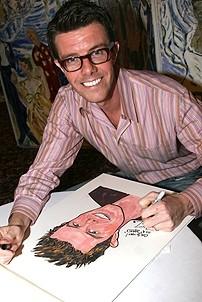 Photo Op - Ashley Brown & Gavin Lee at Sardi's - Gavin Lee (signs)