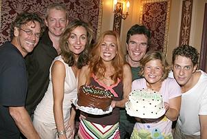 Photo Op - Mamma Mia! Fed Ex Event - Pearce Bunting - Ben Livingston - Judy McLane - Carolee Carmello - Christopher Shyer - Carey Anderson - Andy Kelso 