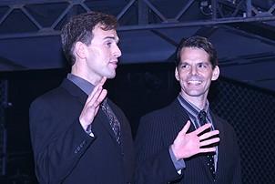 Photo Op - Jersey Boys Million-th Customer - Daniel Reichard - J. Robert Spencer