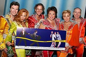 Photo Op - Mamma Mia! Outruns The Producers - Christopher Shyer - Carolee Carmello - Pearce Bunting - Gina Ferrall - Judy McLane - Ben Livingston