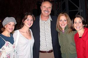 Photo Op - Dr. Phil at Jersey Boys - Jennifer Naimo - Heather Ferguson - Dr. Phil McGraw - Erica Piccininni - Sara Schmidt