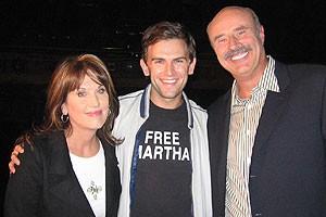 Photo Op - Dr. Phil at Jersey Boys - Robin McGraw - Daniel Reichard - Dr. Phil McGraw 