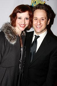 Photo Op - Young Frankenstein opening on Broadway - Jessica Stone - Christopher Fitzgerald