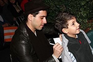 Photo Op - John Lloyd Young Leaves Jersey Boys -  John Lloyd Young (with boy)