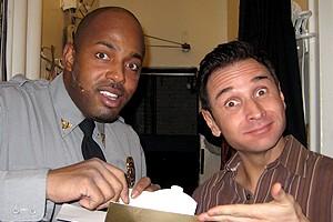 Photo Op - Holidays at Jersey Boys - Kris Coleman - Travis Cloer