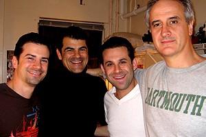 Photo Op - Holidays at Jersey Boys - Dominic Nolfi - Peter Gregus - Eric Gutman - Mark Lotito