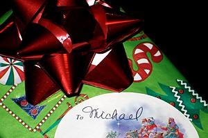 Photo Op - Holidays at Jersey Boys - Michael Longoria's gift