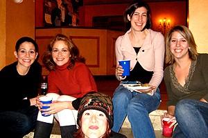 Photo Op - Holidays at Jersey Boys - Sara Schmidt - Erica Piccininni - Rebecca - Michelle - Betsy