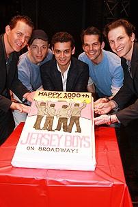 Jersey Boys Official 1000 Perfs - Christian Hoff - Cory Grant - Michael Longoria - J. Robert Spencer - Sebastian Arcelus
