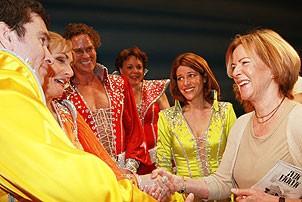 Frida at Mamma Mia - Christopher Shyer - Judy McLane - Pearce Bunting - Gina Ferrall - Heidi Godt - Frida