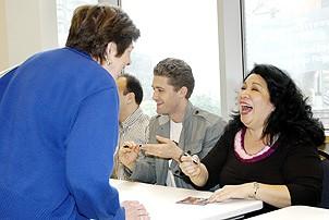 South Pacific CD Signing - Loretta Ables Sayre (with a fan)