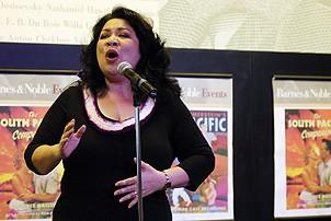 South Pacific CD Signing - Loretta Ables Sayre (singing 2)