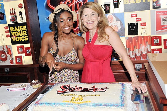 Sister Act 100th performance – Patina Miller – Victoria Clark 