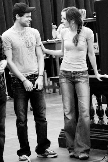 <i>Bonnie & Clyde</i> Rehearsal -  Jeremy Jordan – Laura Osnes 