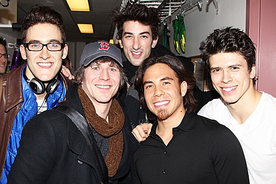 Apolo Anton Ohno Backstage at Spider-man – Adam Roberts – Christopher W. Tierney – Brandon Rubendall - Apolo Anton Ohno – Craig Henningsen