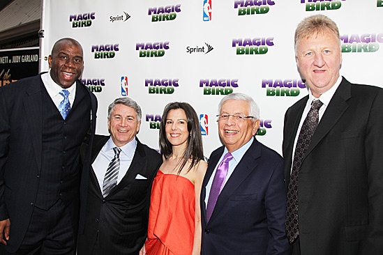 Magic.Bird Opening Night – Magic Johnson – Tony Ponturo – Fran Kirmser – David Stern – Larry Bird