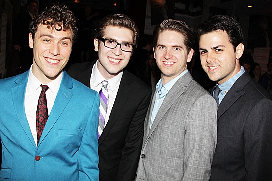One Man, Two Guvnors opening night – Jason Rabinowitz – Charlie Rosen – Austin Moorhead – Jacob Colin Cohen 