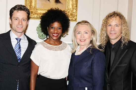 David Bryan Grand Piano to State Department – Kevin Massey - Dan'yelle Williamson -Hillary Clinton - David Bryan
