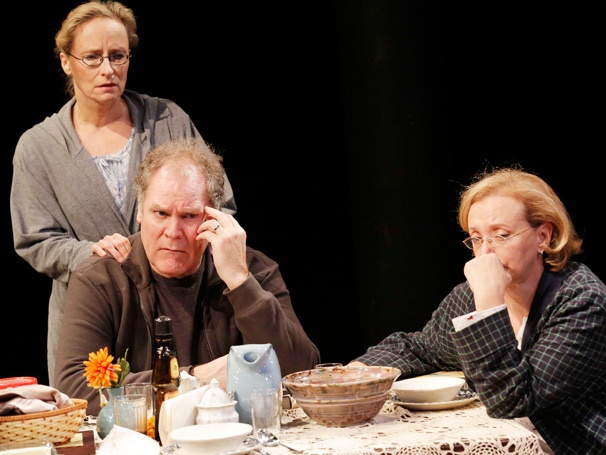 Show Photos - Sorry - Laila Robins as Marian Apple Platt, Jay O. Sanders as Richard Apple and J. Smith-Cameron as Jane Apple Halls